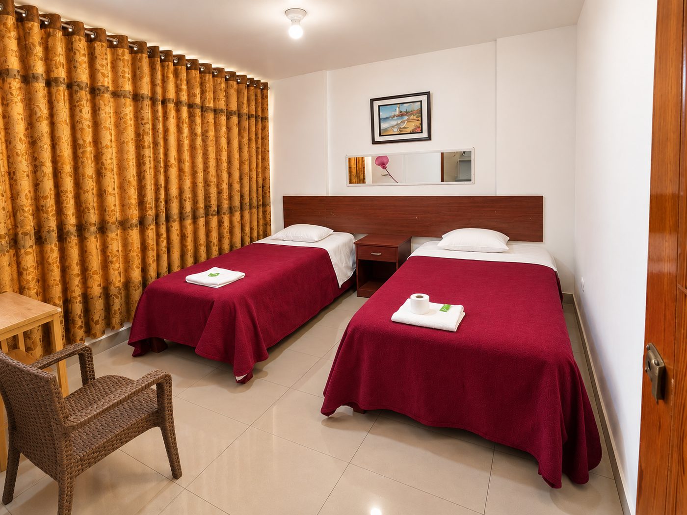 Habitación doble con dos camas